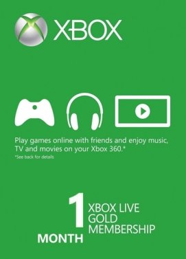 buy xbox gold 1 month