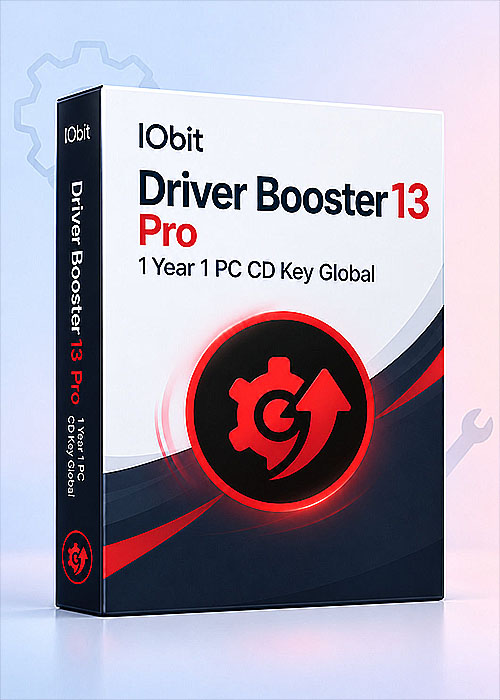 Official IObit Driver Booster 13 Pro 1 Year 1 PC CD Key Global