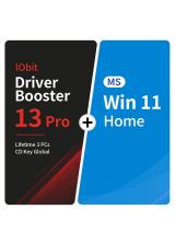 Official IObit Driver Booster 13 Pro Lifetime 3 PCs CD Key Global+MS Win 11 Home  Pack