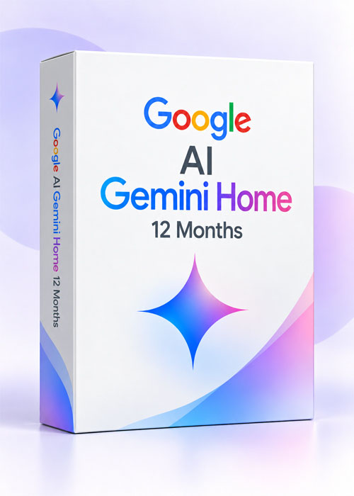 Official Google AI Gemini Home 12 Months (Family Share)