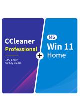 Official CCleaner Professional 1 PC 1 Year CD Key Global+MS Win 11 Home  Pack