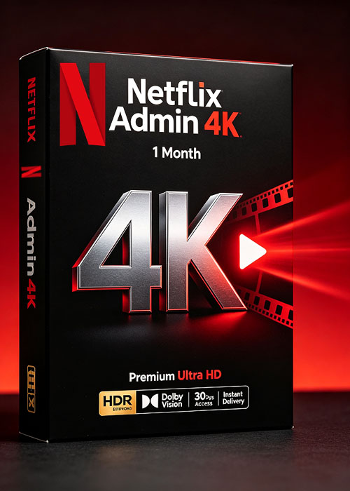 goodoffer24, Netflix Admin 4K 1Month