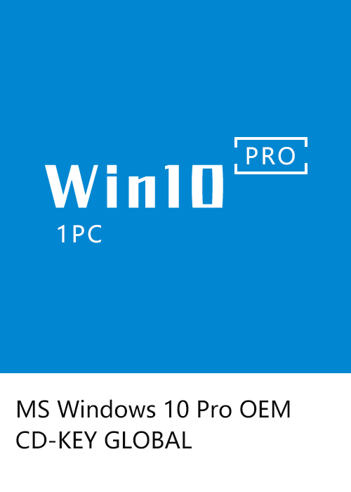 MS Windows 10 Pro OEM CD-KEY GLOBAL